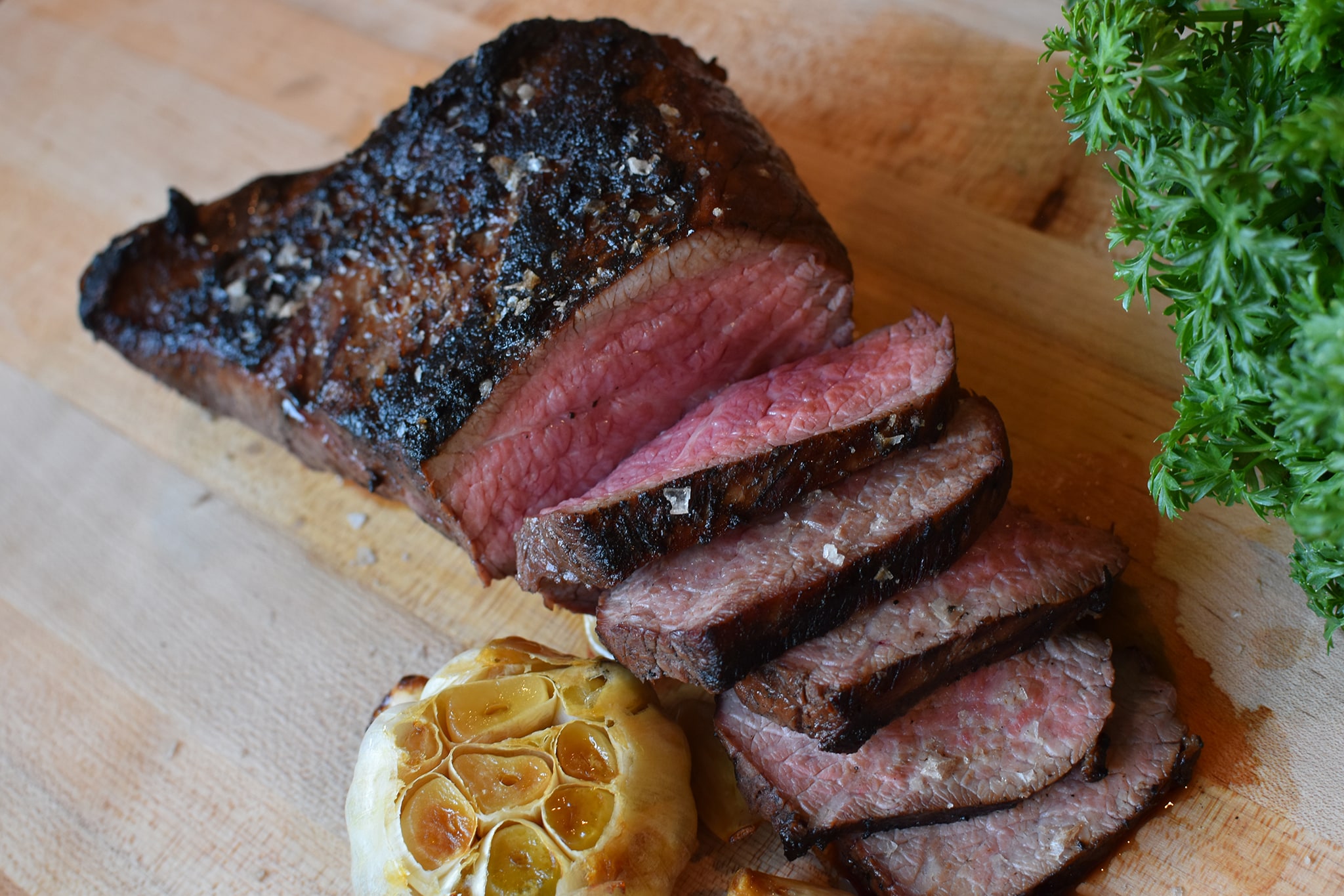 Santa Maria Tri-Tip with Fresh Roasted Garlic