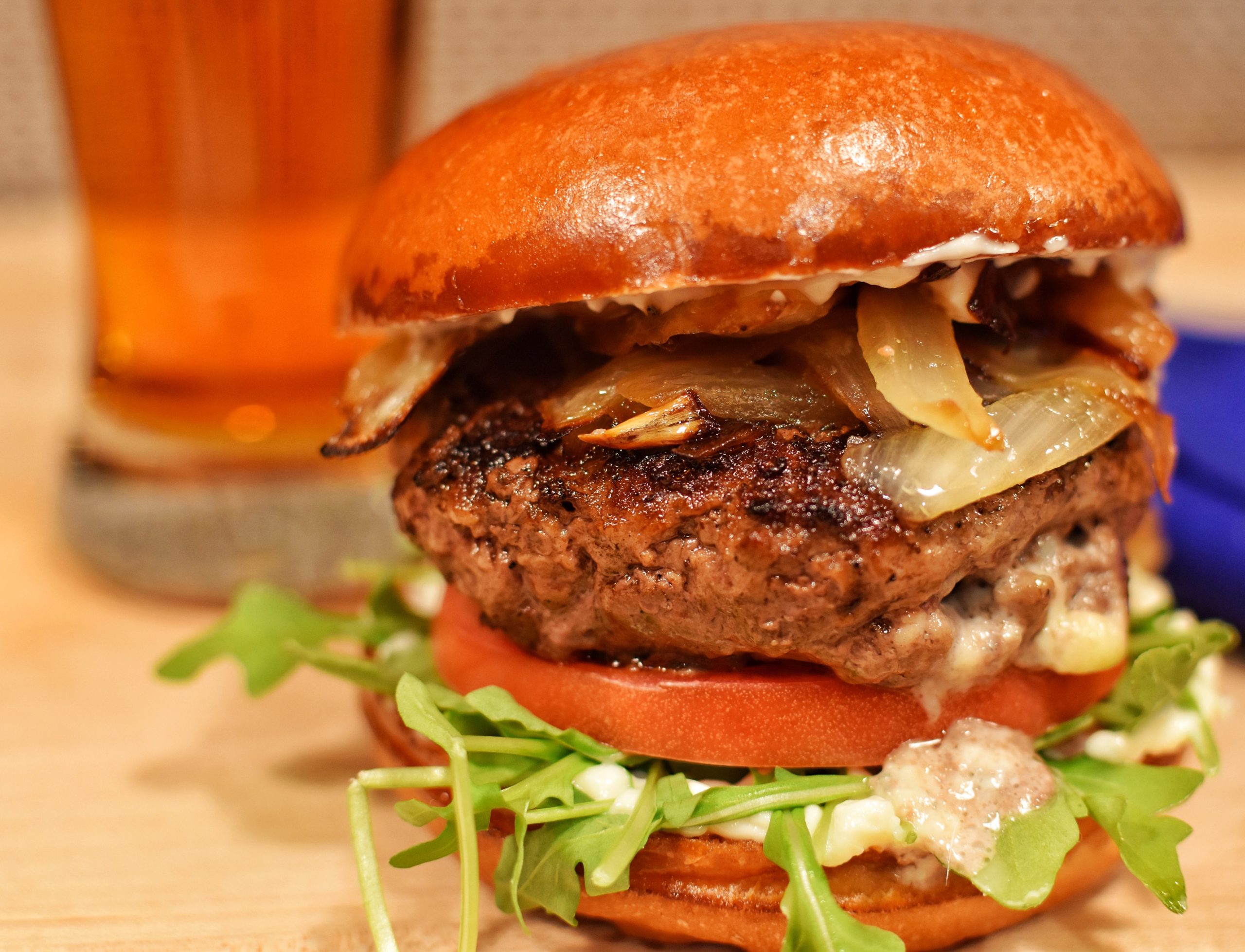 Blue Cheese Stuffed Burger