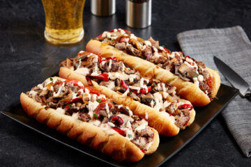 Cheesesteak Sandwiches with Smoked Gouda Sauce
