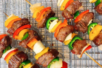 easy beef fajita skewers